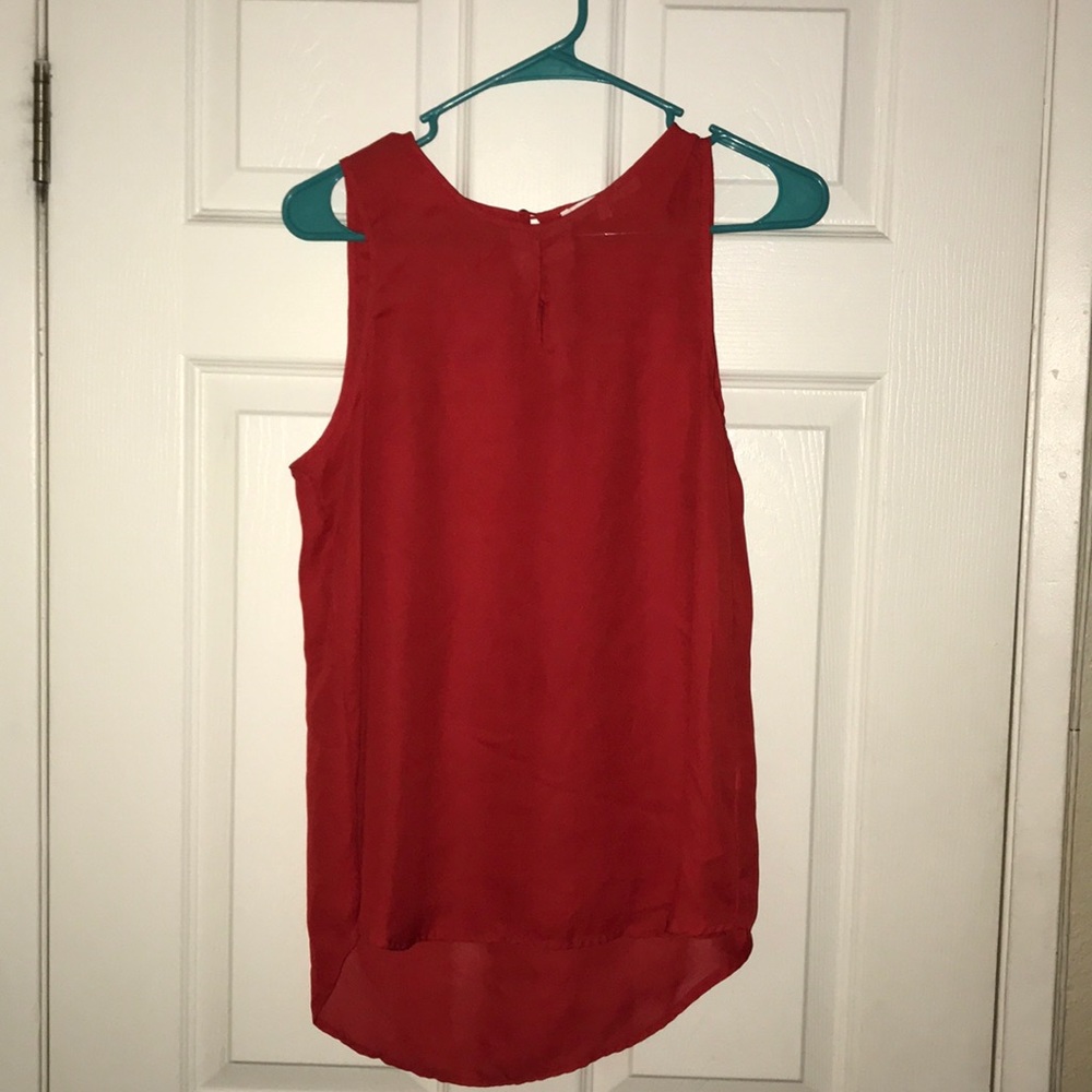 Red blouse